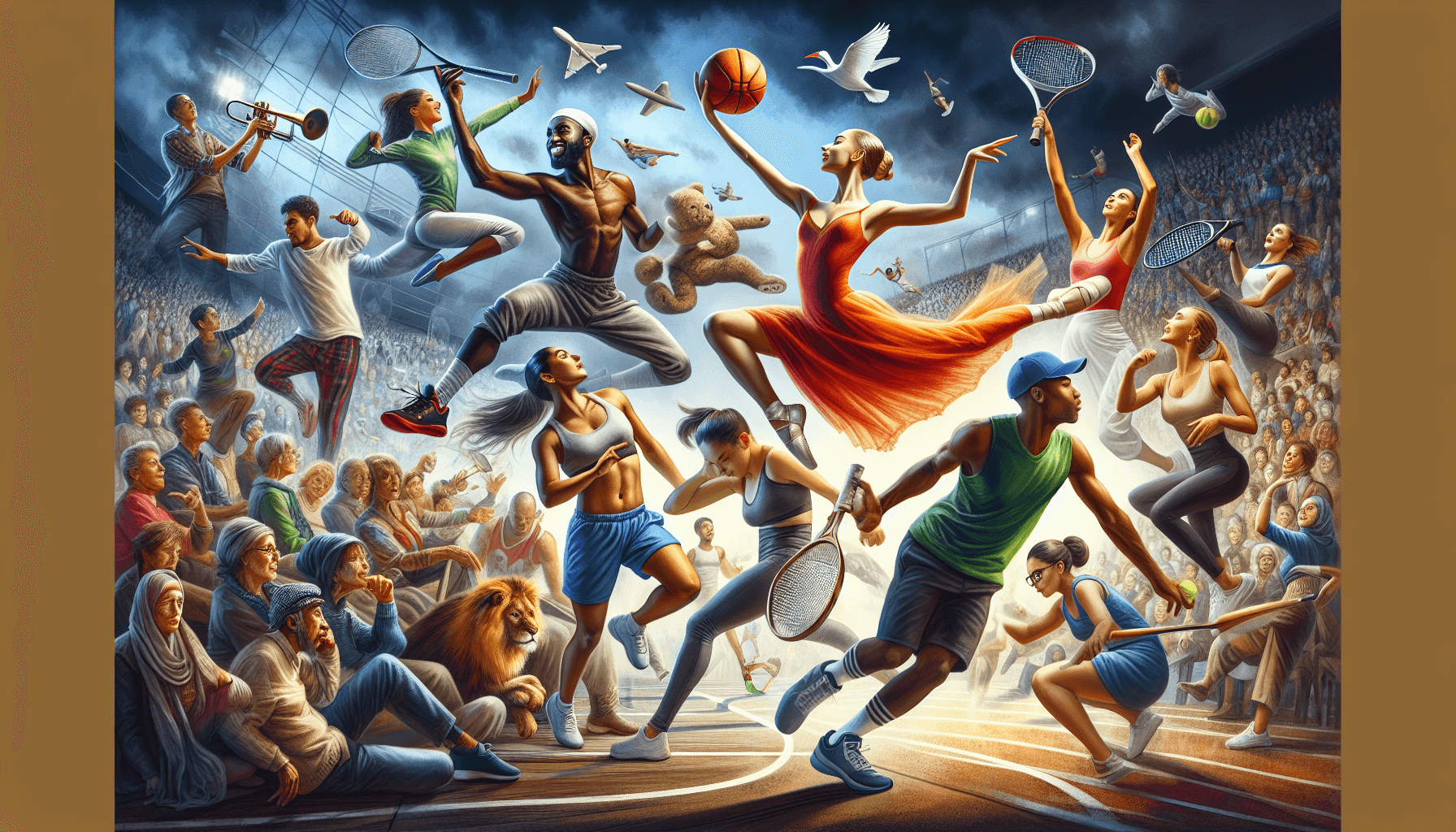 Active sports scene